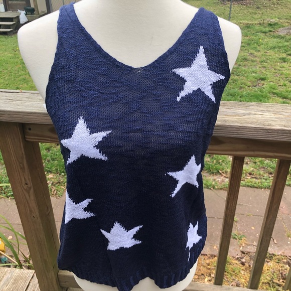 Star print tank top last one size small - Picture 7 of 10